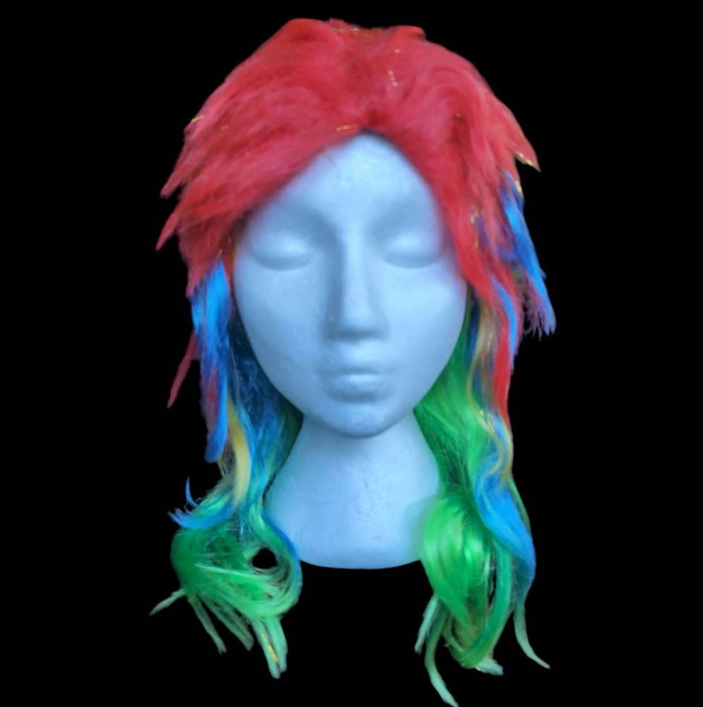 Multi Colour Wig Halloween Costume Clown New
